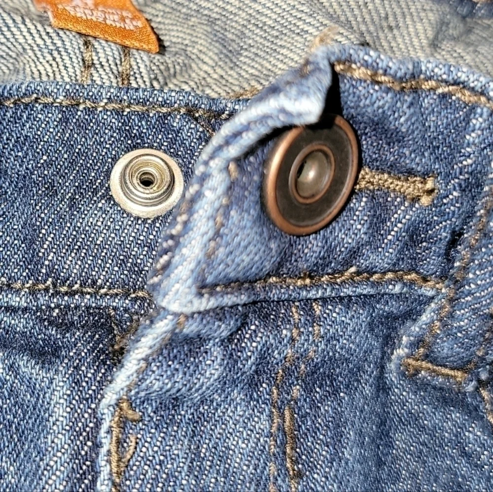The children’s place size 4T blue jeans snap button, adjustable waist